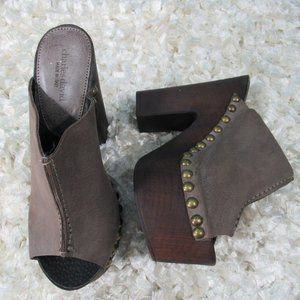 Charles David Gray Leather Clog